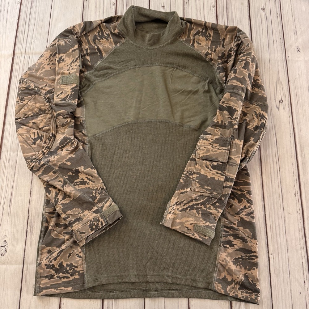 Us Military Tactical, USA made, AFSOC Tiger Stripe‎ Combat Shirt Large Spec Ops